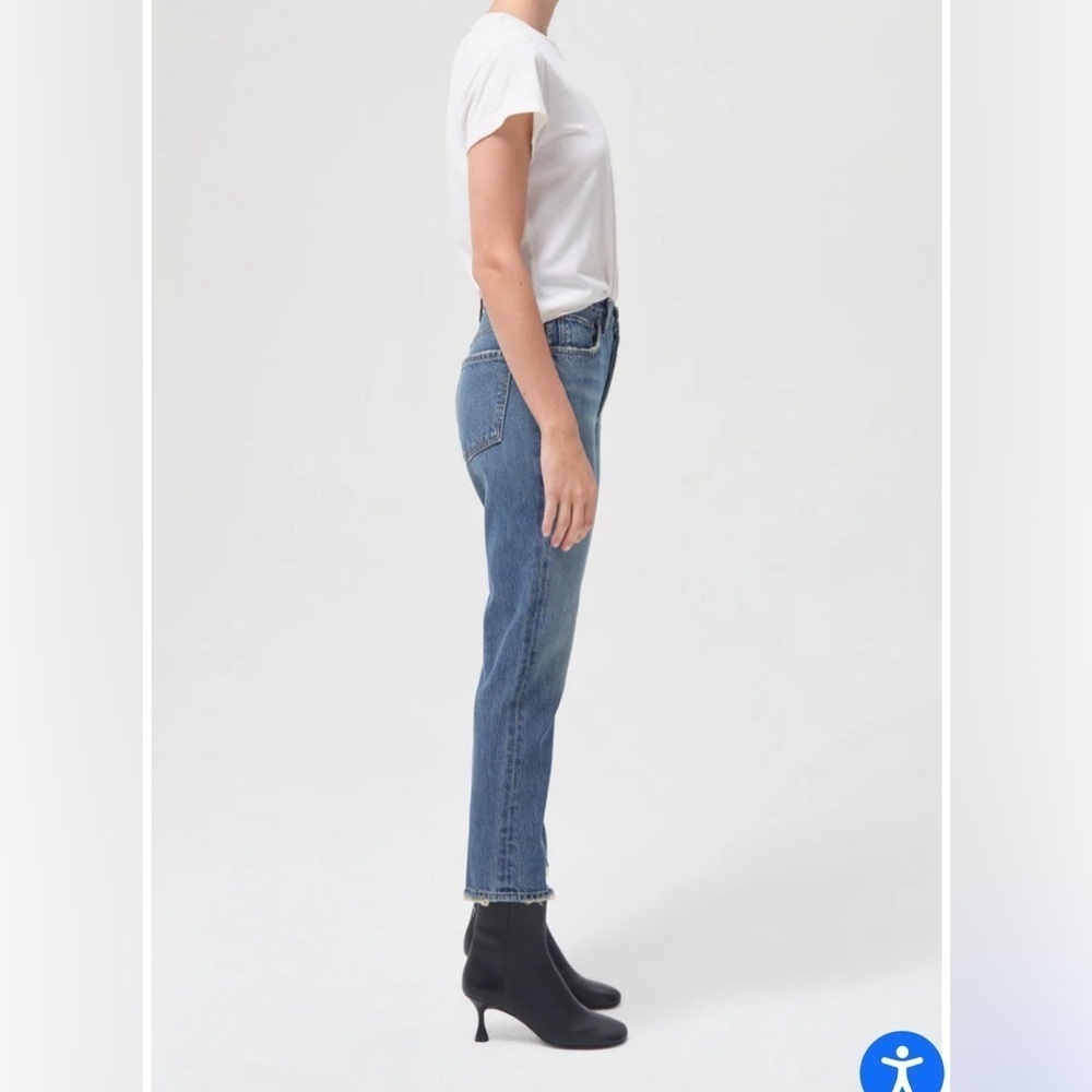 Agolde Riley High Rise Straight Crop in Collective Women’s Size 32 - Picture 2 of 12